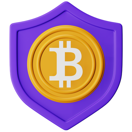 Cryptocurrency Secure 3D Icon