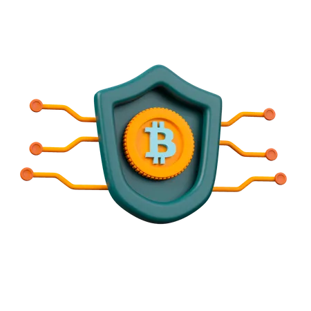 Cryptocurrency Security  3D Icon