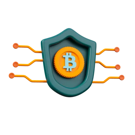 Cryptocurrency Security 3 D Icon 3D Icon