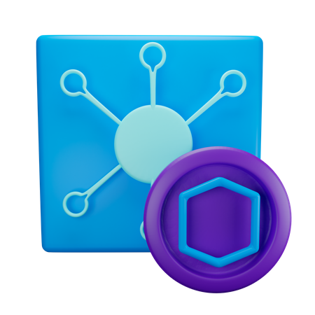 Cryptocurrency Token  3D Icon