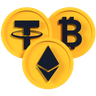 3d cryptocurrency emoji