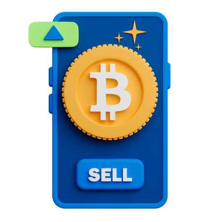 Cryptocurrency Trading Application  3D Icon