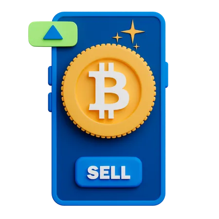 Cryptocurrency Trading Application 3D Icon