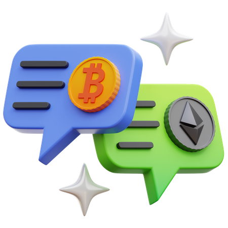 Cryptocurrency Transaction  3D 아이콘