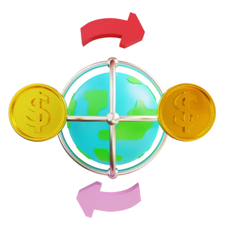 Cryptocurrency Transfer 3D Icon