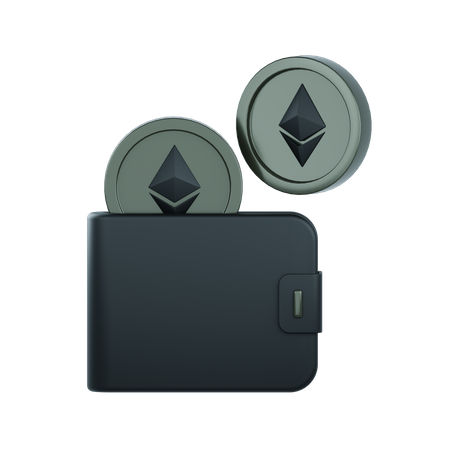 Cryptocurrency Wallet 3D Illustration