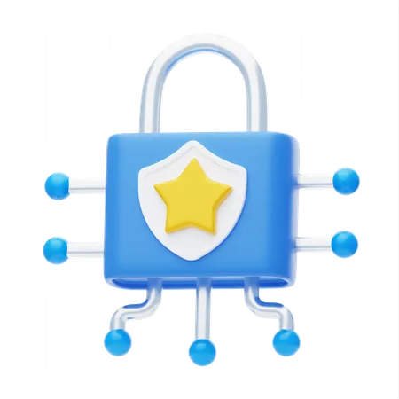 Cryptographic Security  3D Icon