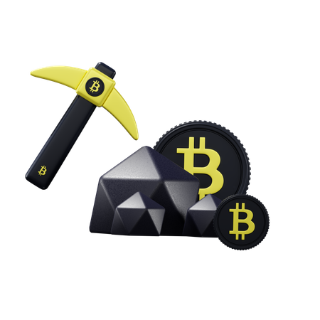 Cryptomining  3D Icon