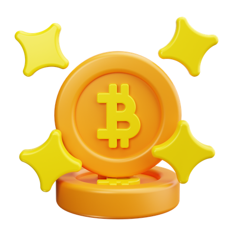 Pièce de crypto-monnaie  3D Icon