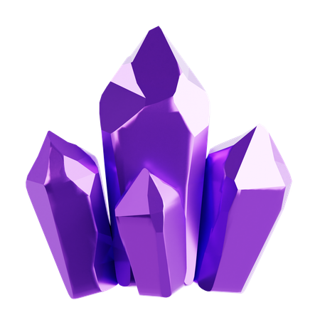 결정  3D Icon