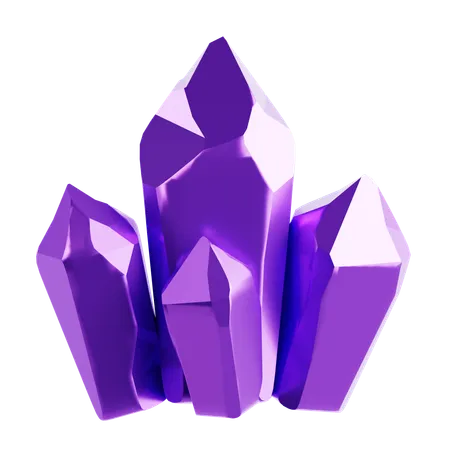 결정  3D Icon