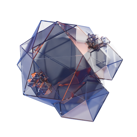 Crystal Abstract  3D Icon