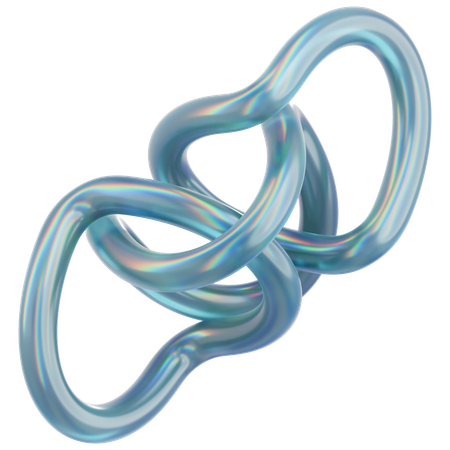 Crystal Abstract Worm Loop  3D Icon