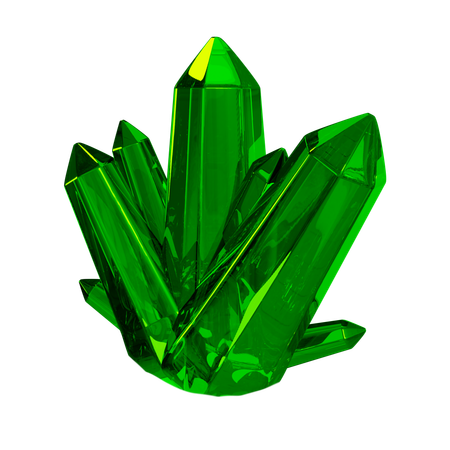 CRYSTAL GREEN  3D Icon