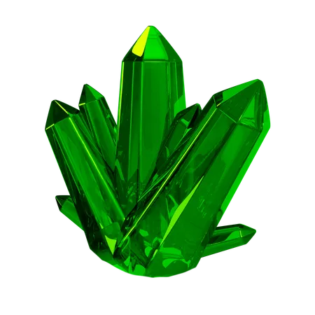 CRYSTAL GREEN  3D Icon