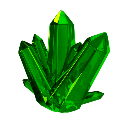 CRYSTAL GREEN  3D Icon