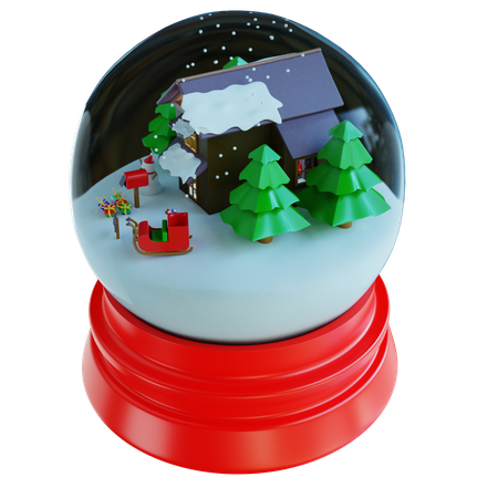 Crystal Snowball  3D Icon