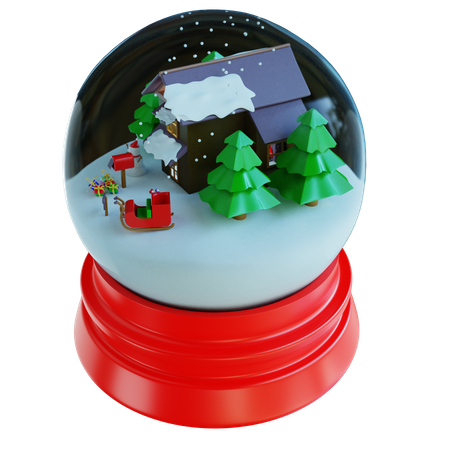 Crystal Snowball 3D Icon