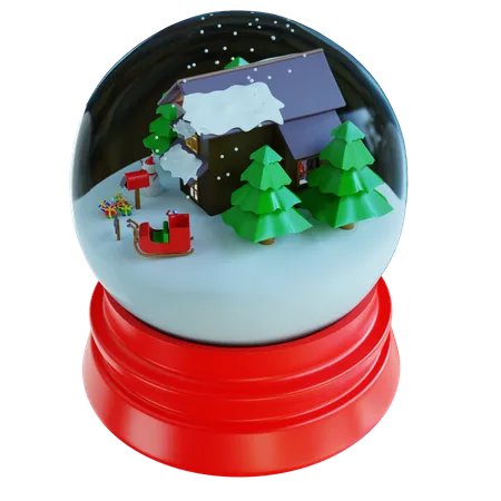 Crystal Snowball  3D Icon