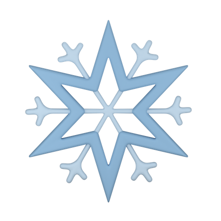 Crystal Snowflake  3D Icon