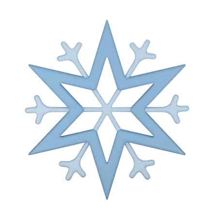 Crystal Snowflake  3D Icon