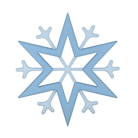 Crystal Snowflake 3D Icon
