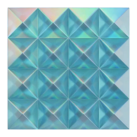 Crystal Tetra Pyramid  3D Icon