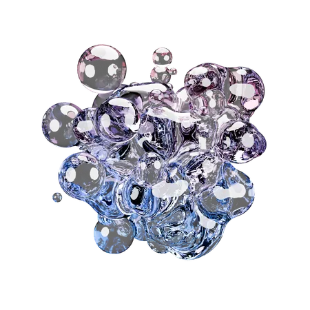 Crystalline Cluster  3D Icon