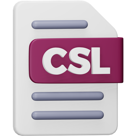 CSL-Datei  3D Icon