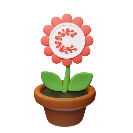 Cspr Crypto Plant Pot  3D Icon