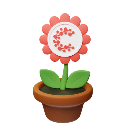 Cspr Crypto Plant Pot  3D Icon