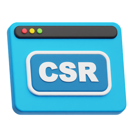 CSR 웹사이트  3D Icon