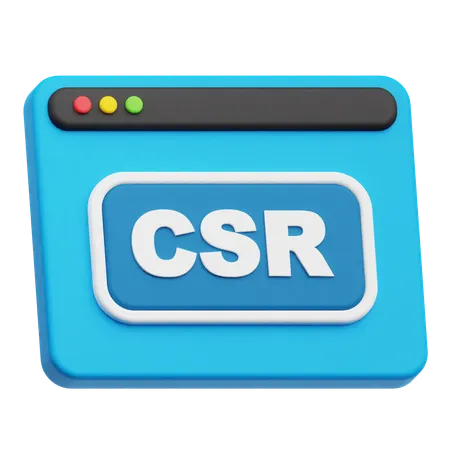CSR 웹사이트  3D Icon