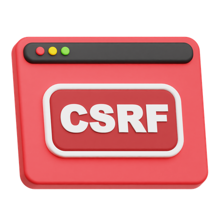 CSRFウェブサイト  3Dアイコン