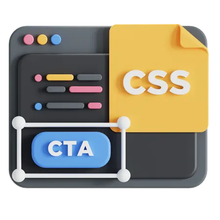 CSS Programming Language 3D Icon
