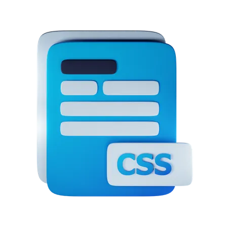 CSS-Dateierweiterung  3D Icon