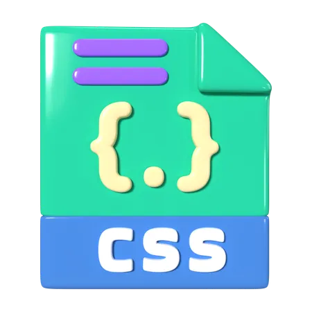 This Is CSS File 3 D Render Illustration Icon It Comes As A High Resolution PNG File Isolated On A Transparent Background The Available 3 D Model File Formats Include BLEND OBJ FBX And GLTF 3D Icon