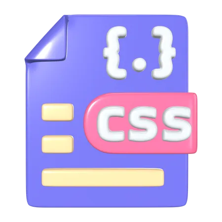 This Is CSS File 3 D Render Illustration Icon It Comes As A High Resolution PNG File Isolated On A Transparent Background The Available 3 D Model File Formats Include BLEND OBJ FBX And GLTF 3D Icon