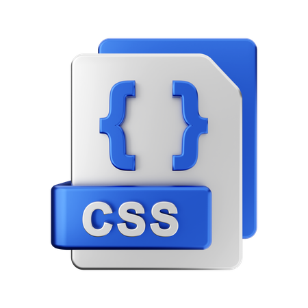 CSS File 3D Illustration