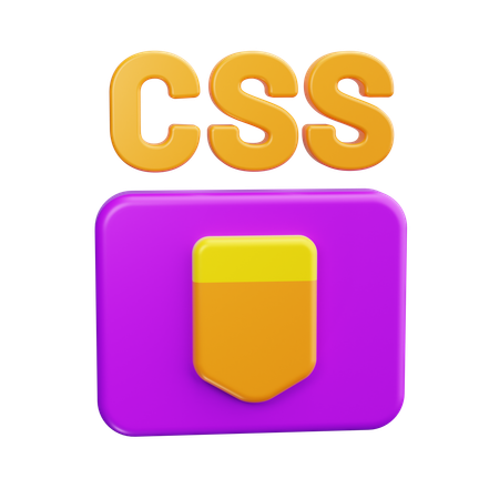 Logotipo css  3D Icon