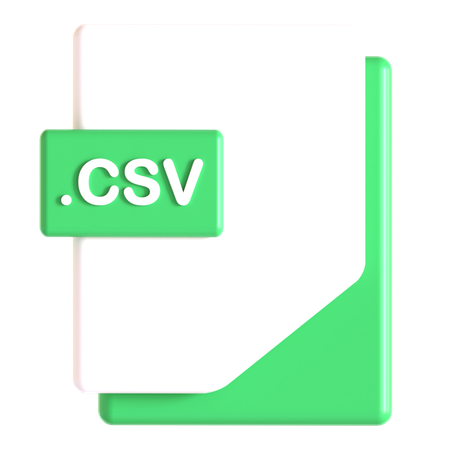 CSV-Erweiterung  3D Icon