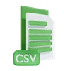 CSV file