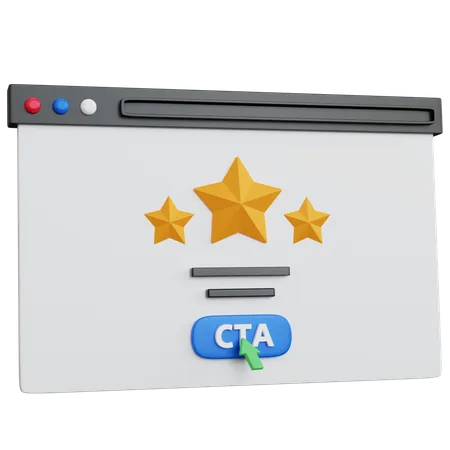 CTA-Überprüfung  3D Icon