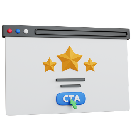 Cta Review  3D Icon