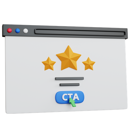 Cta Review  3D Icon