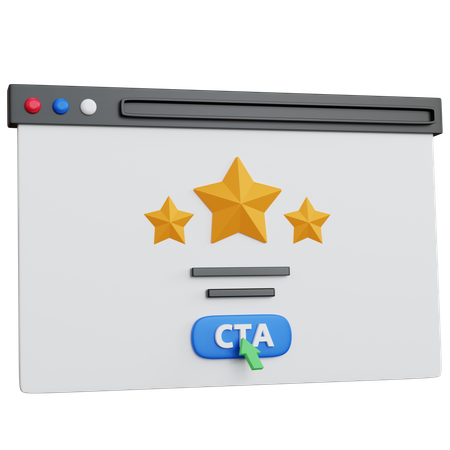 Cta Review 3D Icon