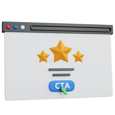 Cta Review 3D Icon