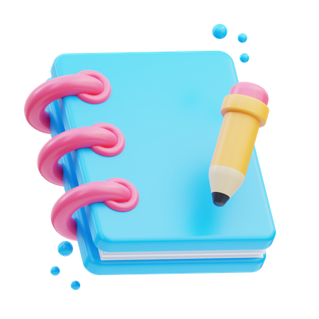 Cuaderno creativo  3D Icon