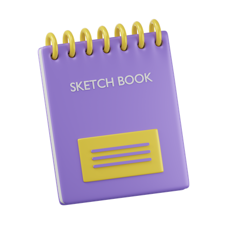 Cuaderno de bocetos  3D Icon