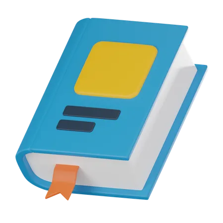 Cuaderno escolar  3D Icon